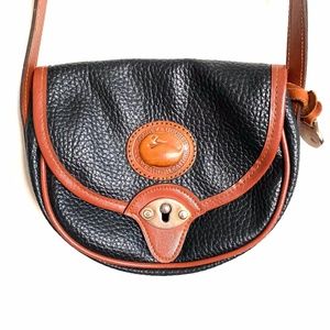 Vintage leather saddle bag